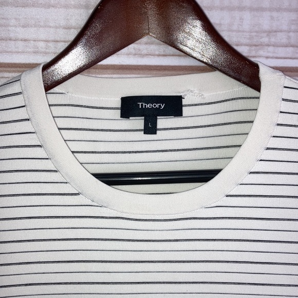 Theory Ribbed Midi Dress - Size Large - Picture 10 of 14